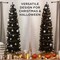Pencil Christmas Tree Unlit Slim Artificial Tree with Foldable Base & Easy Assembly